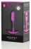 b-vibe Snug Plug 1 - anál dildó belső súllyal (55g) - pink