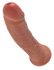 King Cock 8 dildó (20 cm) - sötét natúr