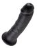 King Cock 8 dildó (20 cm) - fekete