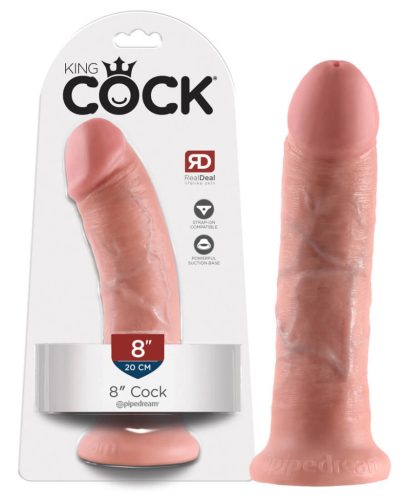 King Cock 8 dildó (20 cm) - natúr