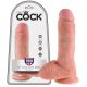 King Cock 8 herés dildó (20 cm) - natúr