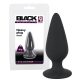 Black Velvet Heavy - 40g-os anál dildó (fekete)