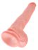 King Cock 14 herés nagy dildó (35cm) - natúr