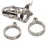 You2Toys - Chastity Cage - fém péniszketrec, lakattal