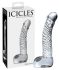 Icicles No. 61 - herés, péniszes üveg dildó (áttetsző)