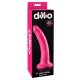 Dillio 7 - tapadótalpas, élethű dildó (18cm) - pink