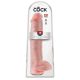 King Cock 15 - tapadótalpas, herés dildó (38cm) - natúr