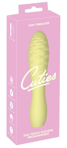 Cuties Mini 3 - akkus, vízálló, buzogány vibrátor (sárga)