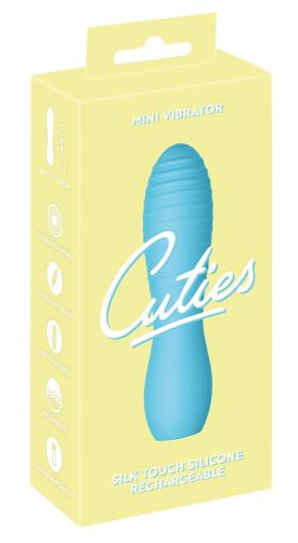 Cuties Mini 3 - akkus, vízálló, redős vibrátor (türkiz)