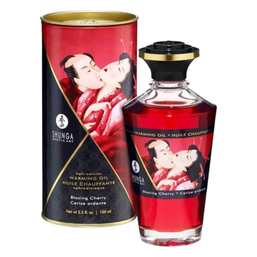 / Shunga - melegítő masszázsolaj - cseresznye (100ml)