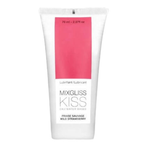 Mixgliss Kiss Wild - vízbázisú síkosító - eper (70ml)