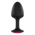 Dorcel Geisha Plug Ruby L - pink köves anál dildó (fekete)