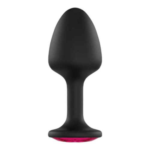 Dorcel Geisha Plug Ruby XL - pink köves anál dildó (fekete)