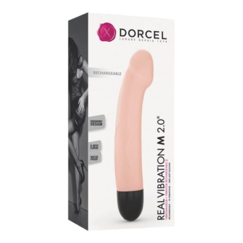 Dorcel Real Vibration M 2.0 - akkus vibrátor (natúr)