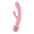 Satisfyer Triple Lover - G-pont és masszírozó vibrátor (pink)