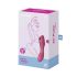 Satisfyer Curvy Trinity 3 - akkus léghullámos 2in1 vibrátor (piros)