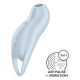 Satisfyer Pocket Pro 1 - akkus, léghullámos csiklóizgató (kék)