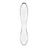 Satisfyer Dazzling Crystal 1 - 2 végű üveg dildó (áttetsző)