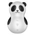 Satisfyer Pocket Panda - léghullámos csiklóizgató (fekete)