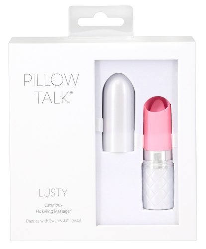 Pillow Talk Lusty - akkus, nyelves rúdvibrátor (pink)