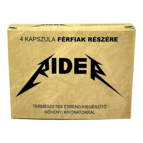 Rider - természetes étrend-kiegészítő férfiaknak (4db)