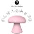 Sex HD Mushroom - akkus arcmasszírozó (pink)