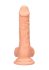 RealRock Dong 7 - élethű, herés dildó (17cm) - natúr