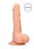 RealRock Dong 9 - élethű, herés dildó (23cm) - natúr