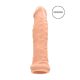 RealRock Penis Sleeve 6 - péniszköpeny (17cm) - natúr