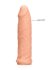 RealRock Penis Sleeve 6 - péniszköpeny (17cm) - natúr