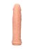 RealRock Penis Sleeve 6 - péniszköpeny (17cm) - natúr