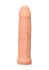 RealRock Penis Sleeve 6 - péniszköpeny (17cm) - natúr