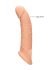 RealRock Penis Sleeve 9 - péniszköpeny (21,5cm) - natúr