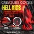 Creature Cocks Hell Kiss - csavart szilikon dildó - 19cm (piros)