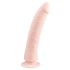 Easytoys - tapadótalpas 100% szilikon dildó (21cm) - natúr