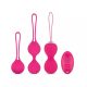 Easytoys LoveBalls - vibrációs gésagolyó szett - 3 részes (pink)